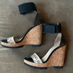 Jimmy Choo Cork Platform Wedges